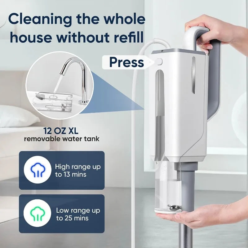 Steam Mop for Floor Cleaning, Steam Cleaner for Home with Detachable Handheld 6-in-1 Multi-function Attachments for Hardwood