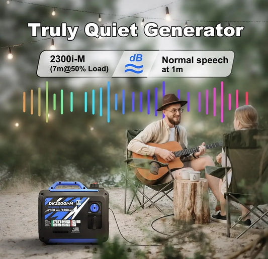 2300W Mini Inverter Generator 30lbs Ultra-lightweight Gas Powered