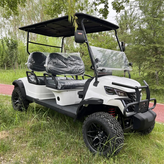 Hot Selling 4 Wheel Adult Golf Buggy Car Lithium Battery Powered Off Road Tire Street Legal 2 4 6 Passenger Electric Golf Cart