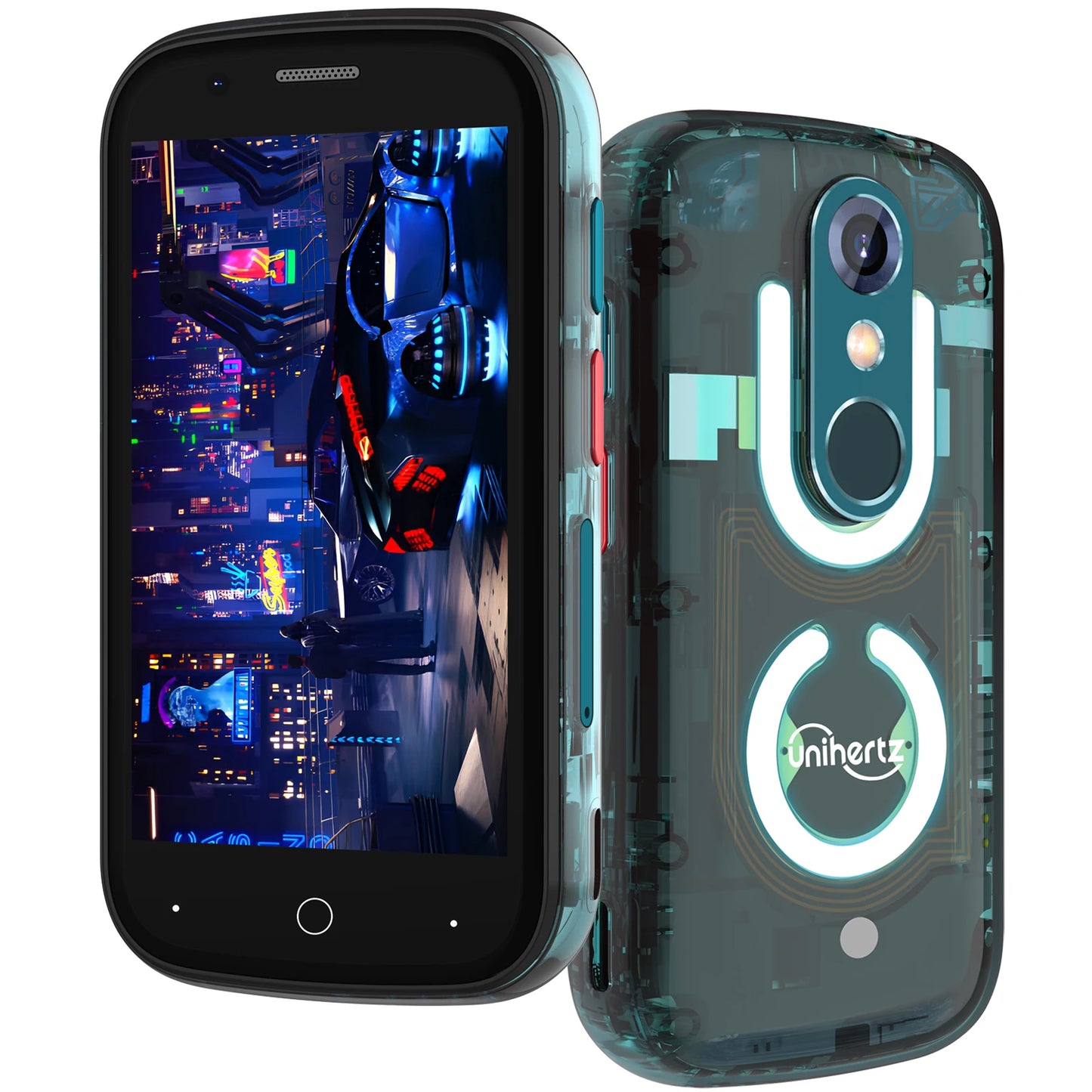 Mini Smartphone 8GB 256GB Led Light Unlocked Transparent  Cellphones
