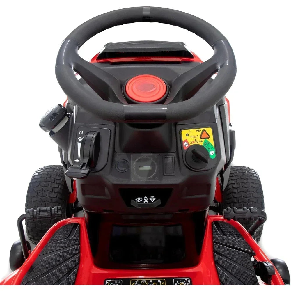 42 Inch 20 Horsepower V-shaped Twin Cylinder Riding Lawn Mower, Gas Driven Riding Lawn Mower