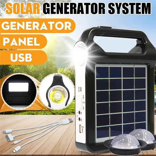 6Vr Portable Storage Generator System USB Charger With Lamp Lighting Home