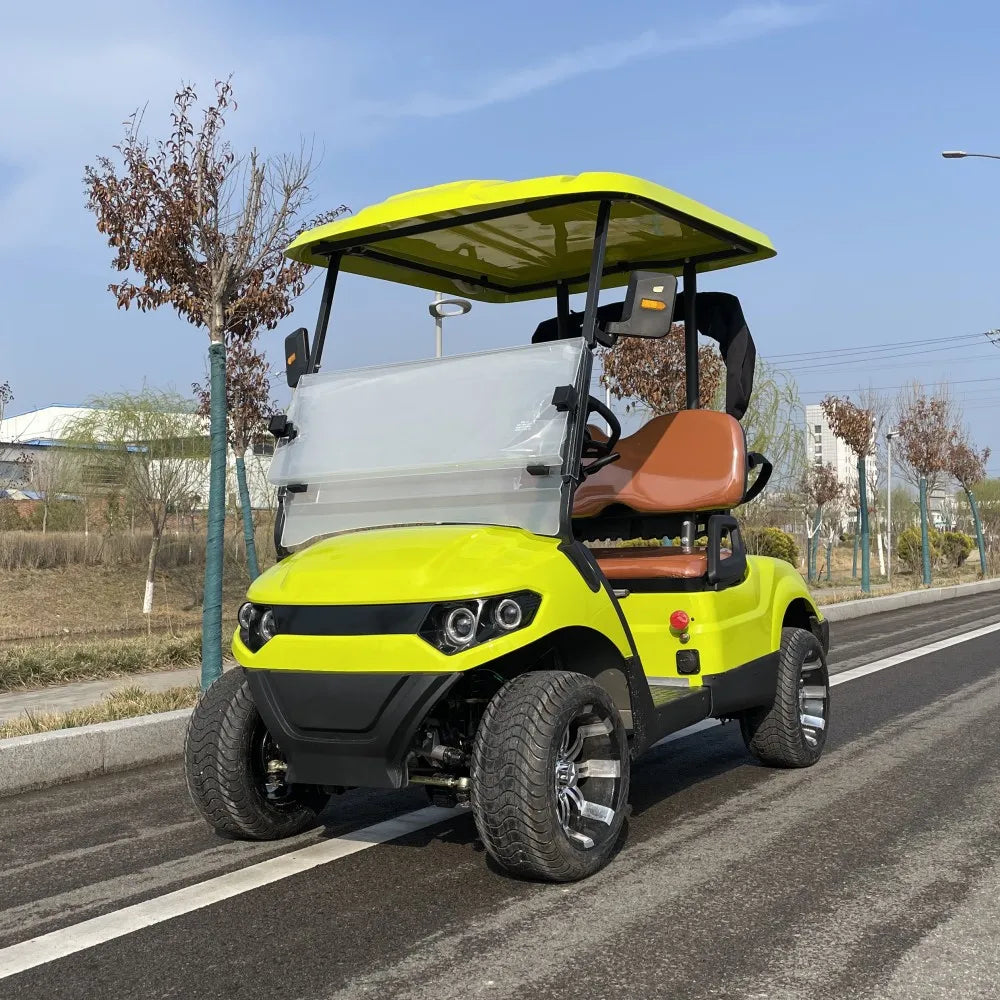 Latest Trends Golf Carts 48V 4KW Motor 2 4 Seater Golf Buggy Cart Electric with Golf Bag Straps and Basket