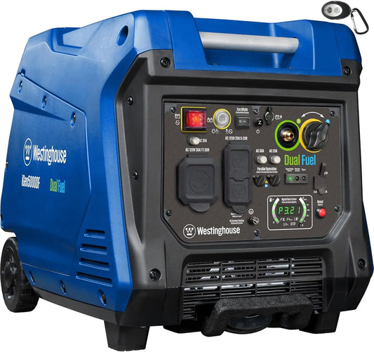 5000 Peak Watt Super Quiet Dual Fuel Portable Inverter Generator
