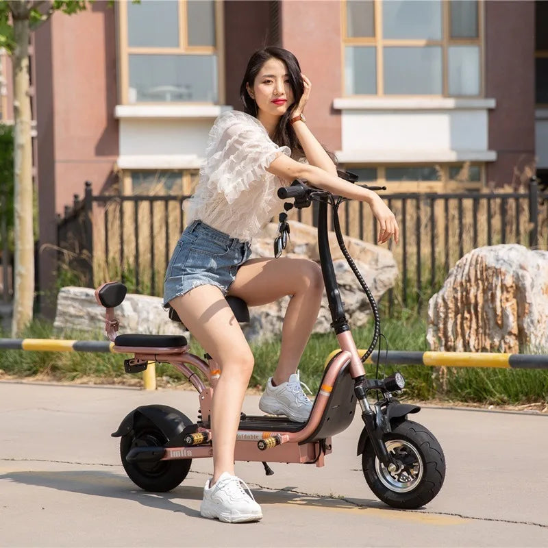 Two-wheeled electric vehicle 400W48V20AH lithium battery double electric bicycle portable urban mobility electric scooter