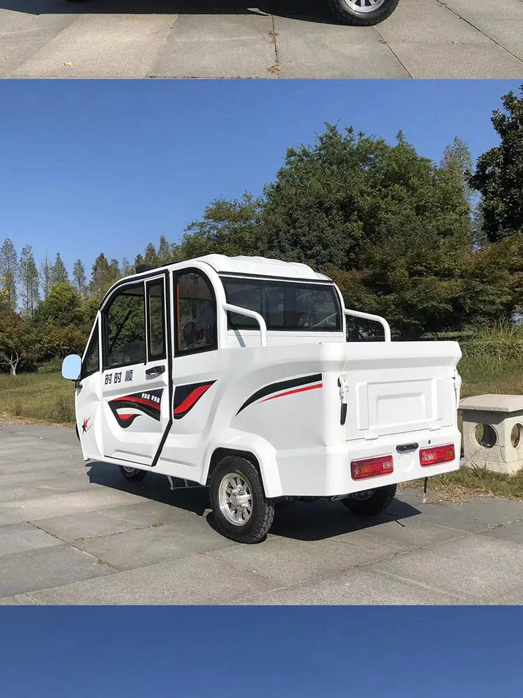 Semi enclosed pickup trucks, electric tricycles, household covered adult mobility vehicles, agricultural transport vehicles, opt