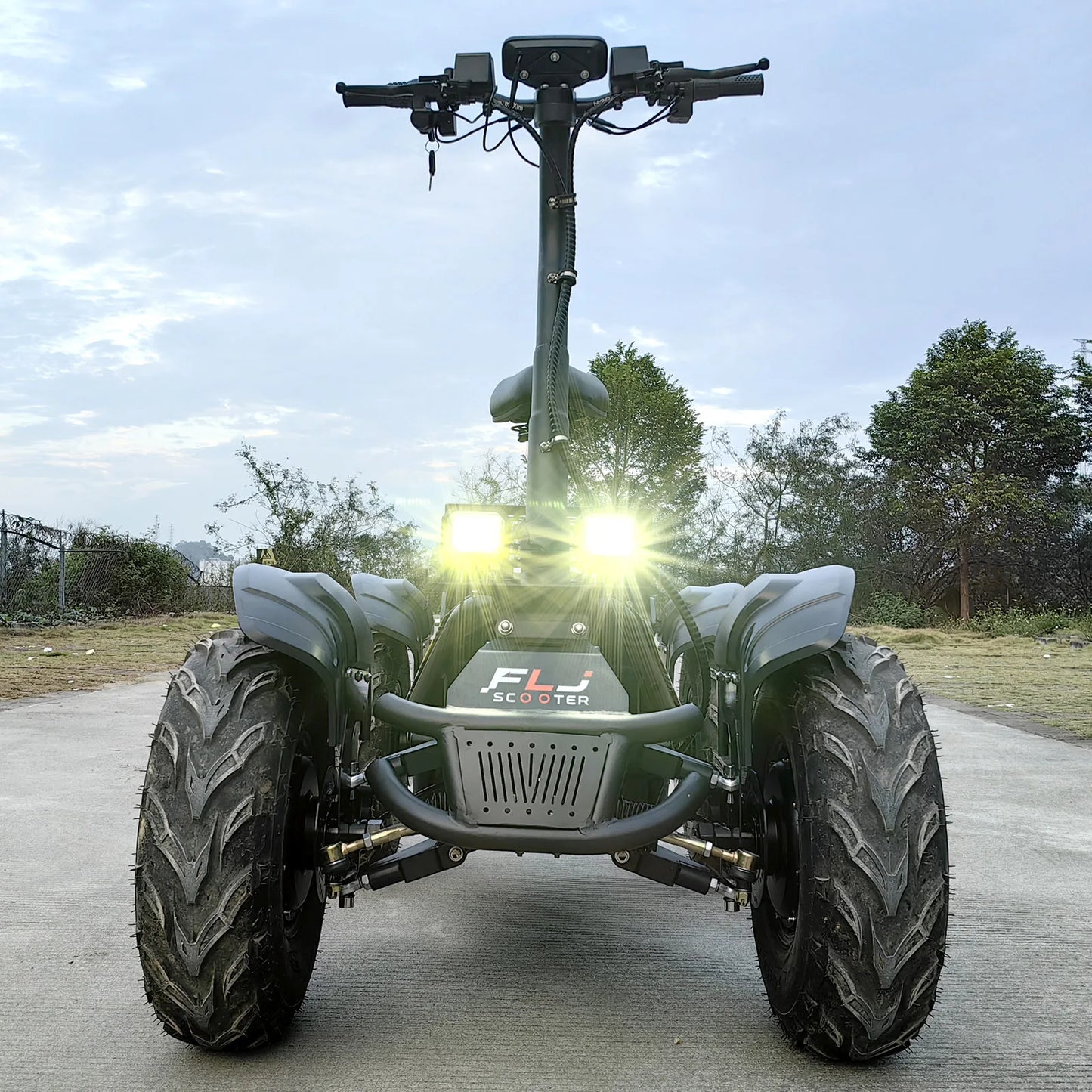 Four Engines Off-Road Fat Tire ATV Electric Scooter, Four-Wheel Drive, 10000W
