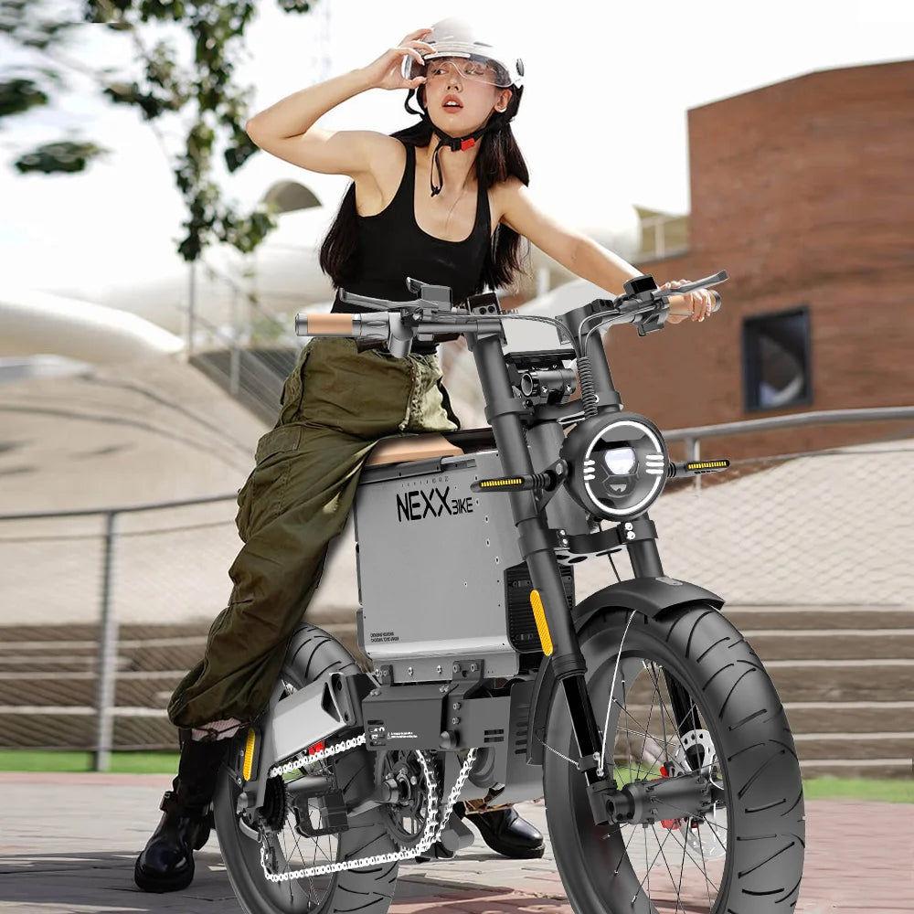 750W E-Bicycle Electric Bike For Adults 20''*4.0 Fat Tires Electric Bicycles 30MPH Fast Mountain Electric Bikes 48V 25AH Ebike
