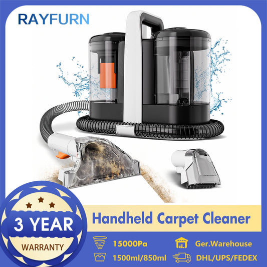 RAYFURN W07 Carpet Vaccum Cleaner 450W 15KPa Suction Power Handheld Spot Clean Machine Smart Home Appliance for Sofa Pet Hair