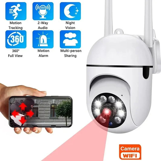 Wall-WiFi Camera 1080P HD Night Vision  360° Rotate Anti-theft Monitor Security / Phone