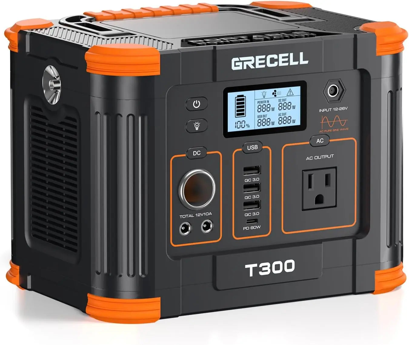 Portable Power Station 1000W, 999Wh Solar Generator, PD 60W Fast Charging Backup Lithium Battery Pack Power Supply