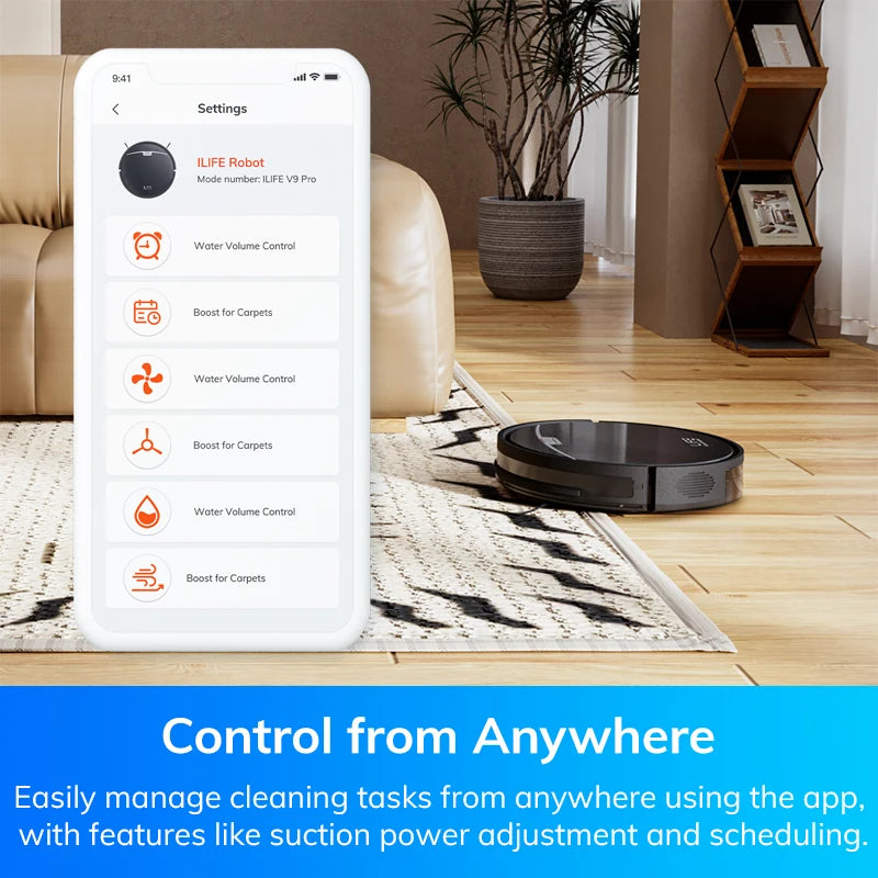 Self-Emptying, 3000Pa Strong Suction, Gyro Navigation, Schedule, App/Alexa Control, for Pet Hair