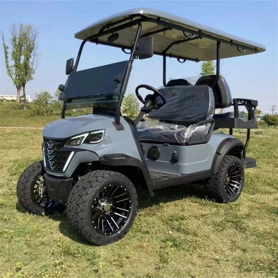 72v Electric Golf Cart 4+2 6 Seater 7.5kw Lithium Golf  Off Road Buggy Garden Villa Hunting Golf Cart