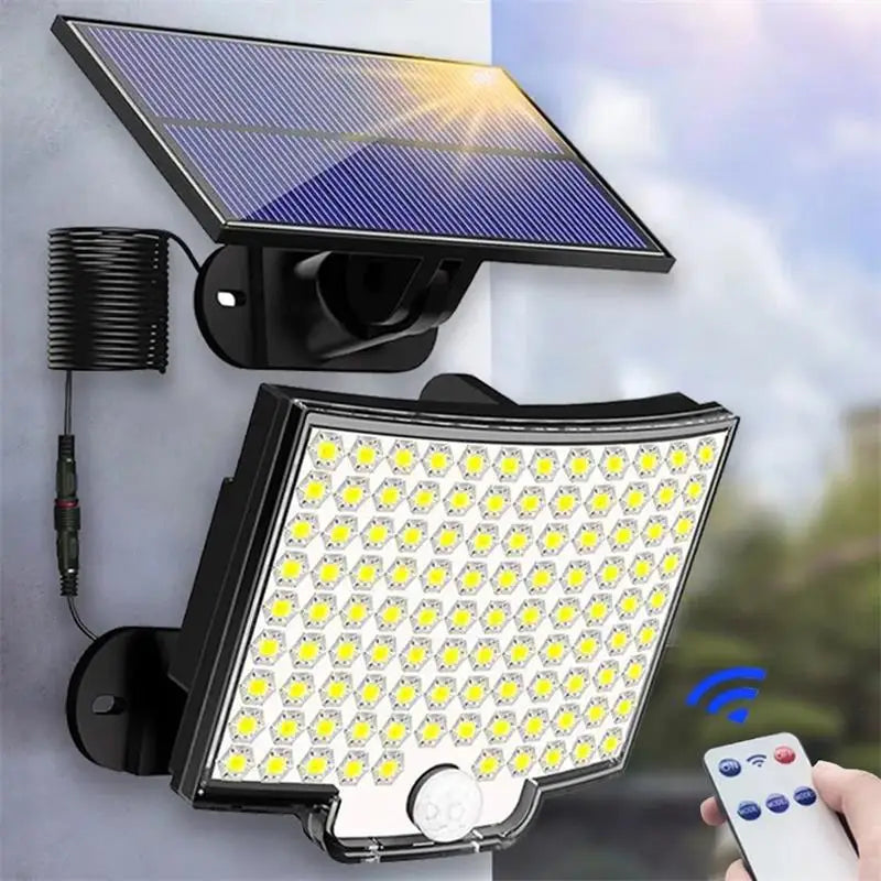 Super Bright 106 LED Solar Split Wall Lamp 3 Modes  Solar Lamp