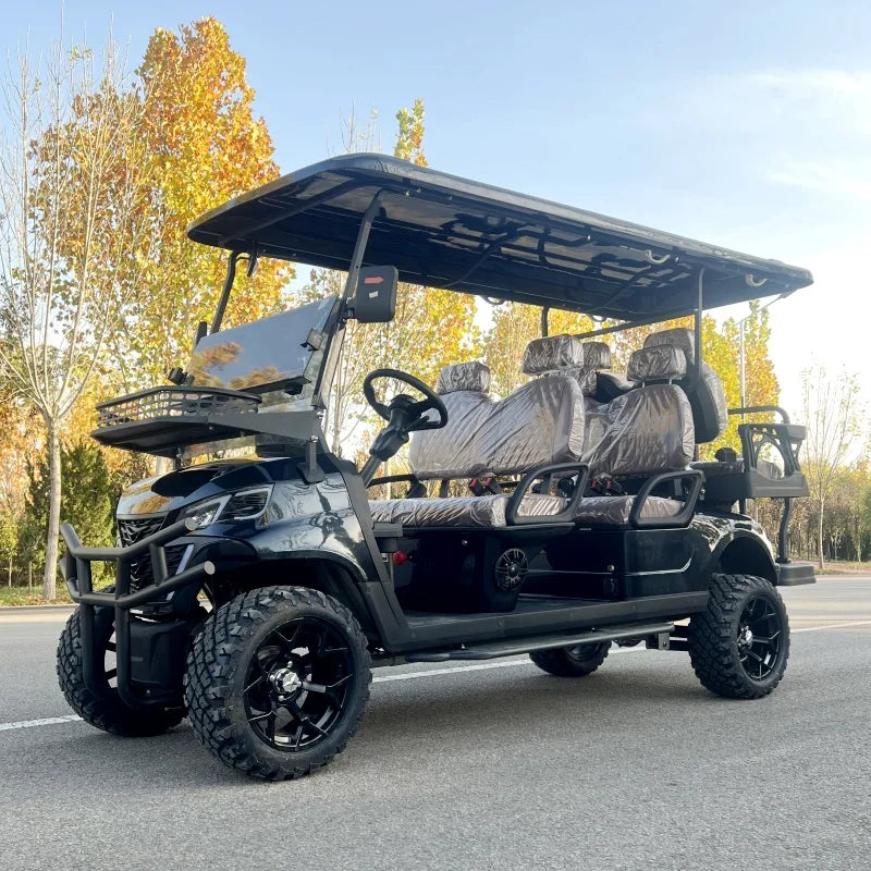 4 Seater Golf Cart Electric Power 60V 200Ah Lithium Golf Cart Hot Selling 4 Wheel Disc Brake Classic Club Car