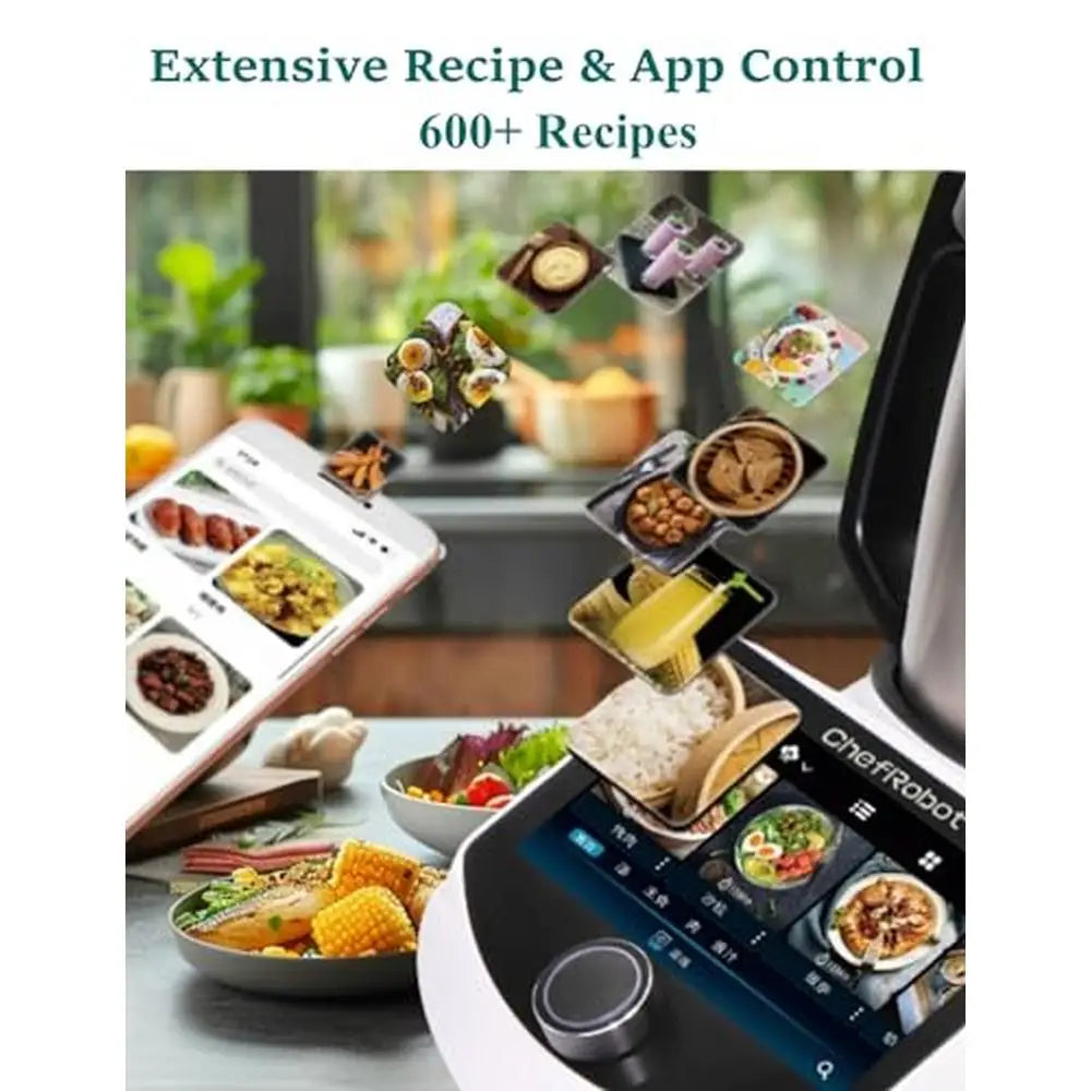 15-Function Chef Magic Kitchen Robot with Built-in Scale & 600 Recipes 3.5L Capacity