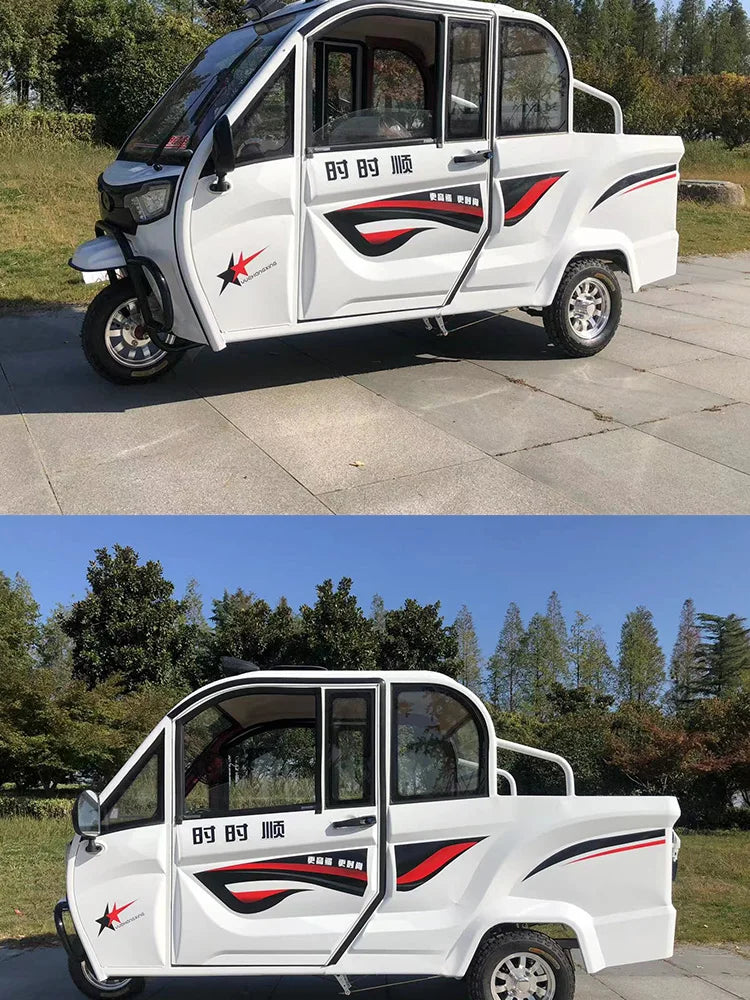 Semi enclosed pickup trucks, electric tricycles, household covered adult mobility vehicles, agricultural transport vehicles, opt
