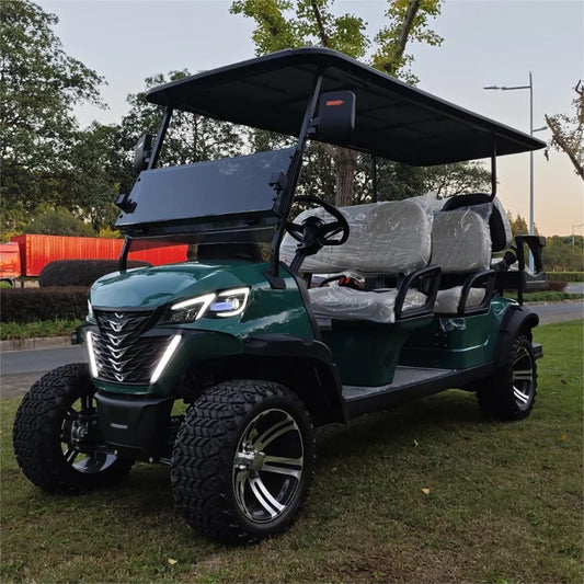 72v Electric Golf Cart 4+2 6 Seater 7.5kw Lithium Golf  Off Road Buggy Garden Villa Hunting Golf Cart