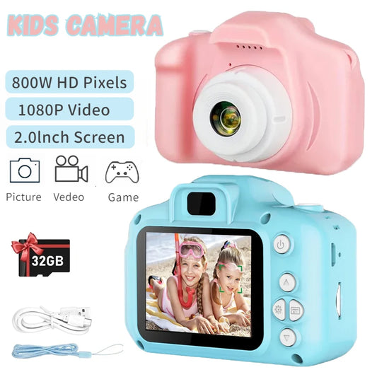 X2 Camera 32G Mini Digital Vintage Cam Educational Toys Kids
